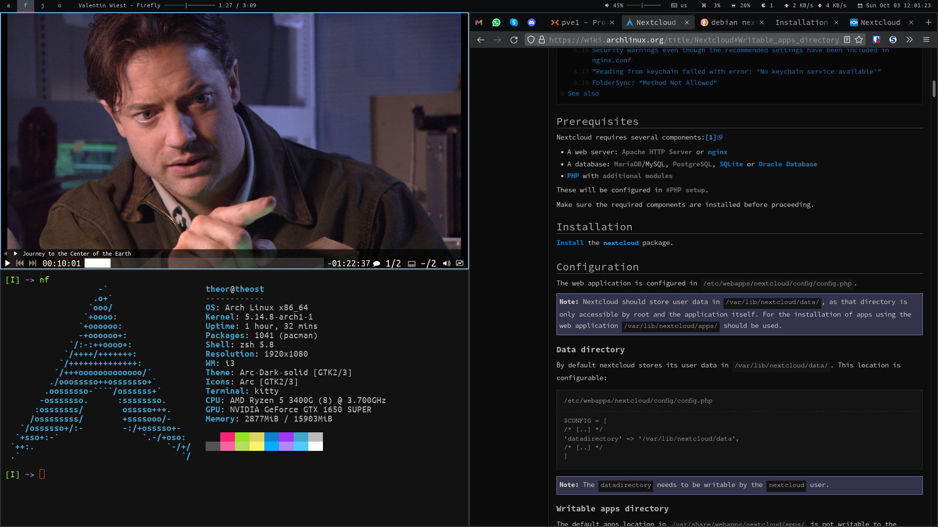 My Arch Linux i3 setup in 2021